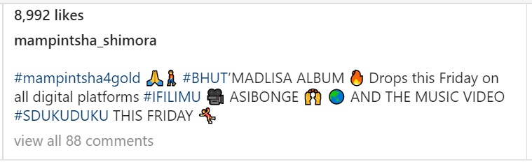 Mampintsha To Drop &Quot;Bhut’madlisa&Quot; Album And Sduku Duku Visuals Feat. Babes This Friday 2