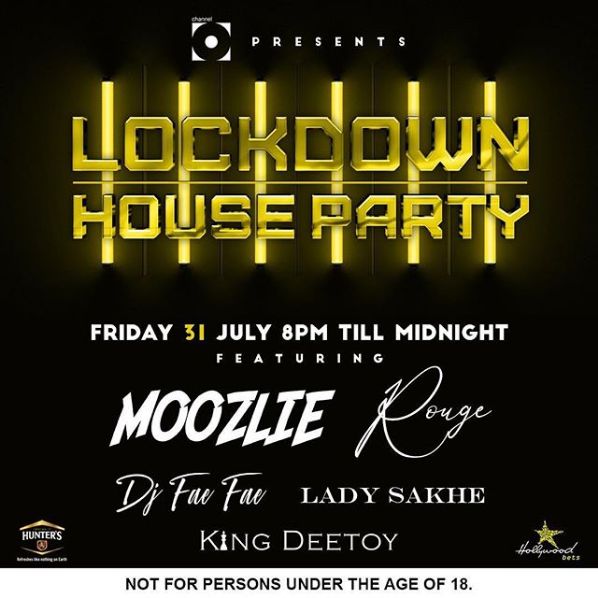 Shimza, Moozlie, Rouge, King Deetoy, Monada &Amp; Sandiso For For 31 July - 1St August Channel O Lockdown House Party 2