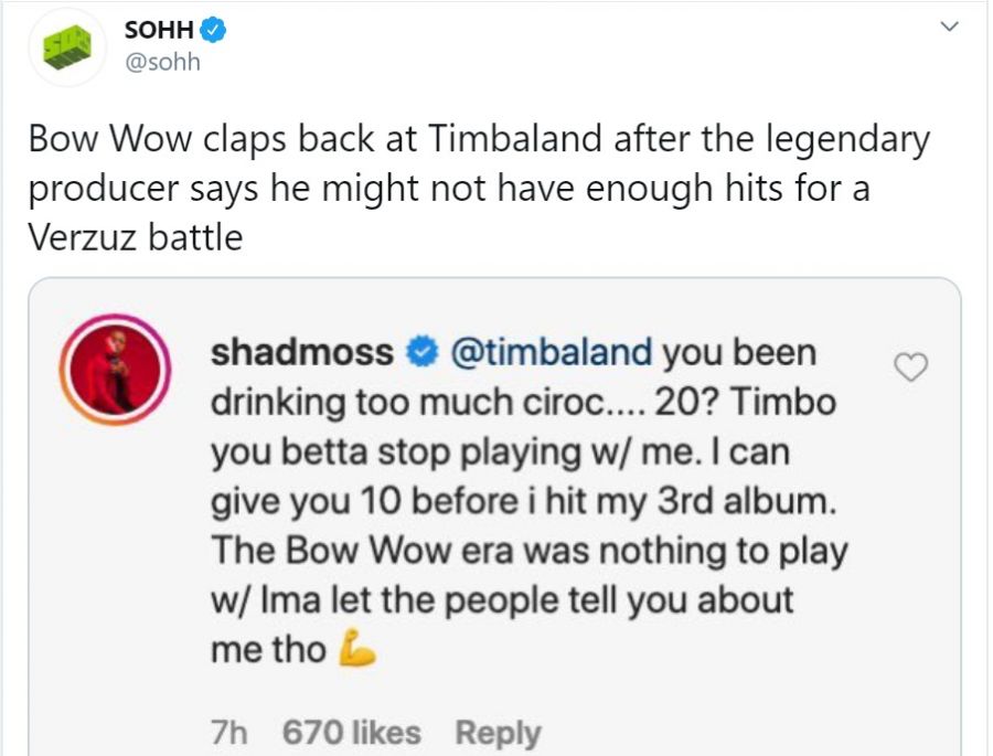 Timbaland Says Bow Wow Doesn'T Have 20 Hits And He Claps Back 2