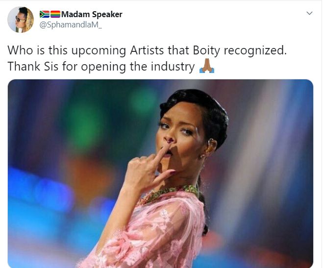 Tweeps Say Boity Opened The Industry For &Quot;Upcoming&Quot; Rapper, Reason 3