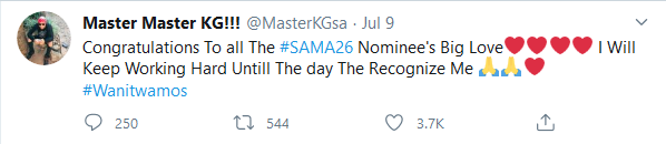 Fans Shocked By Master Kg’s Jerusalema Failing To Earn Sama Nomination 2