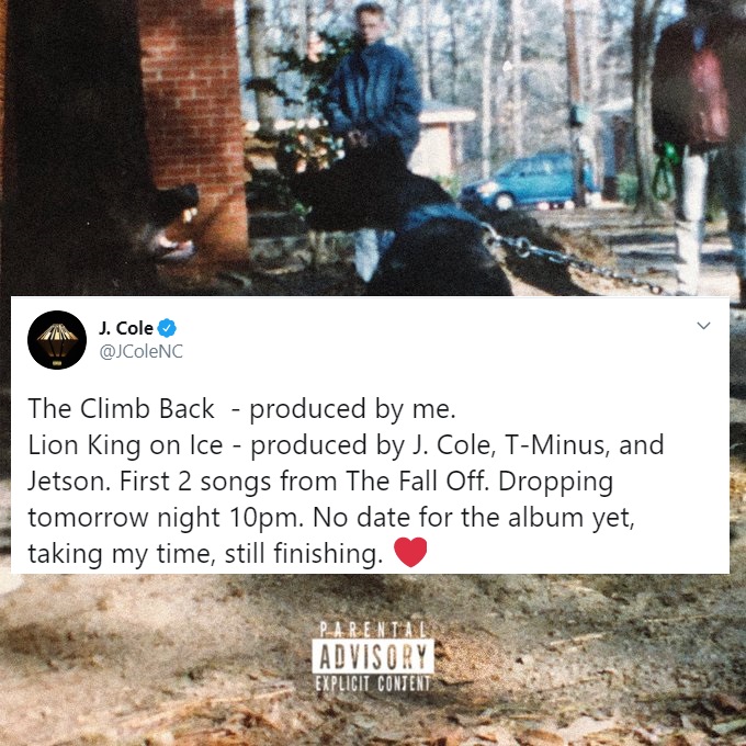Two New J. Cole Joints 'The Climb Back' &Amp; 'Lion King On Ice' Dropping Thursday 2