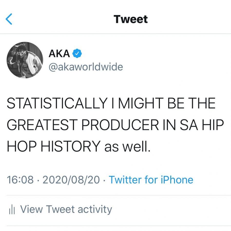 Aka -&Quot;I Am The Greatest Sa Hip Hop Artist Of All Time&Quot; 2