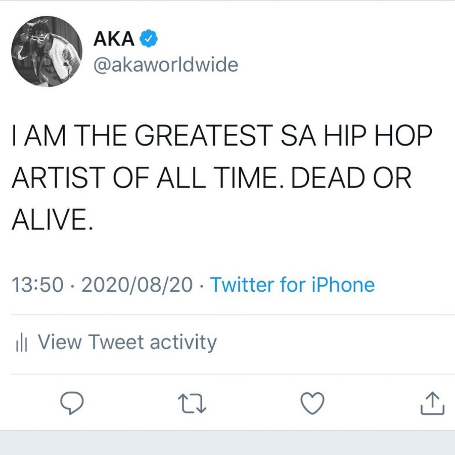 Aka -&Quot;I Am The Greatest Sa Hip Hop Artist Of All Time&Quot; 3