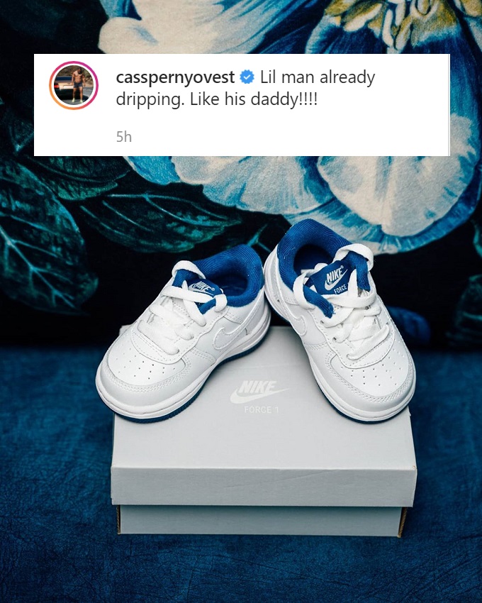 Cassper Nyovest Gets Cute Nike Sneakers For His Unborn Son 2