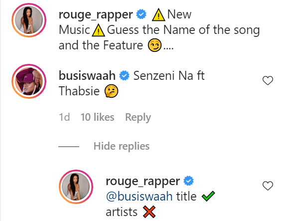 Fan'S Couldn'T Crack The Artist Featured On Rouge'S Upcoming Single, &Quot;Senzeni Na&Quot; 3