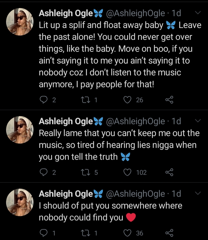 Flame’s Ex-Girlfriend Ashley Ogle Bombs Him In New Twitter Rant 3