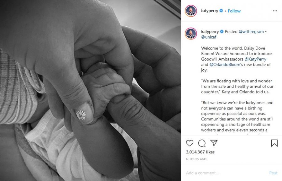 Katy Perry And Partner Orlando Bloom Welcome Baby Girl Daisy Dove Bloom 2