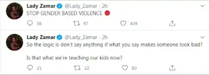 Lady Zamar Seemingly Replies Sjava With Recent Tweets 3