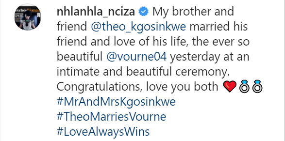 Mafikizolo'S Theo Kgosinkwe Marries Long Time Girlfriend, Vourné 2