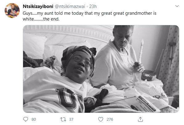 Mzansi Amused As Ntsiki Mazwai Learns She Has White Relatives 2