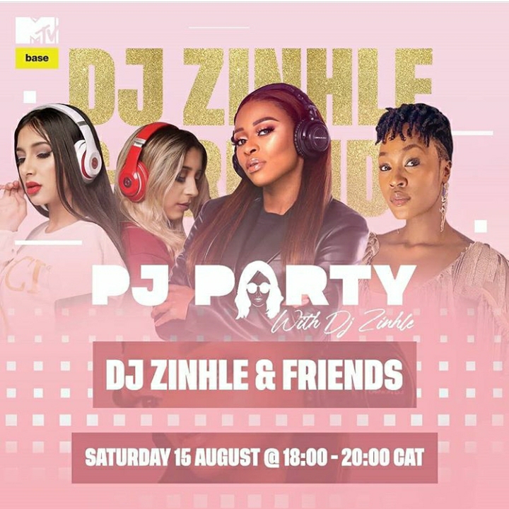 Party With DJ Zinhle To Be Honoured By Lamiez Holworthy And Pink Molly