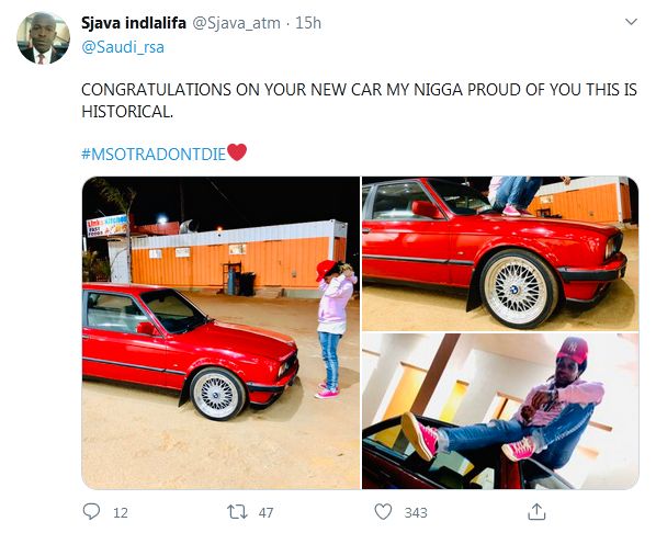 Saudi Shows Off New Car, Drops Beautiful Note For His Girlfriend 5