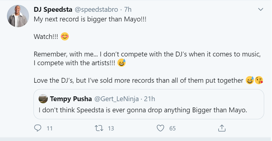 My Next Record Is Bigger Than Mayo - Dj Speedsta 2