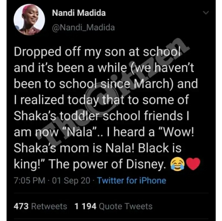Nandi Madida Deletes &Quot;Black Is King&Quot; Tweet After Sharing In The Fun 2