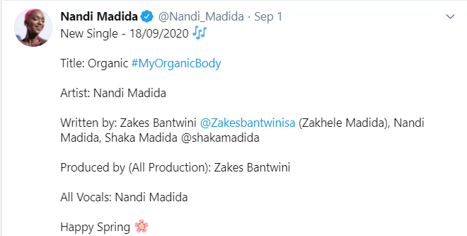 Nandi Madida'S Upcoming &Quot;Organic&Quot; Single Is Dedicated To The Late Sara Baartman 2