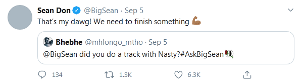 Nasty C And Big Sean Dropping New Collaborative Song Soon 2