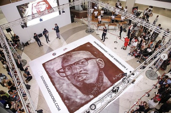 The Guinness World Record For Largest Coffee Grounds Mosaic Is An Image Of DJ Black Coffee