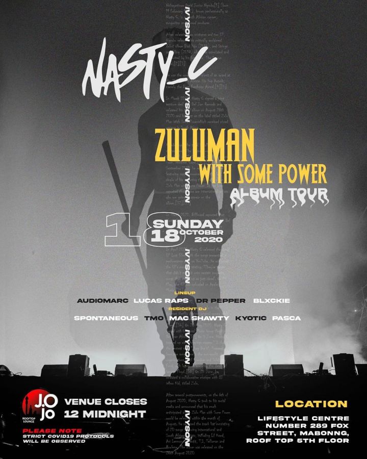 Nasty C Announces &Quot;Zulu Man With Some Power&Quot; Album Tour 2