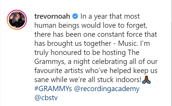 Trevor Noah Is Host Of The 63Rd Grammy Awards 3
