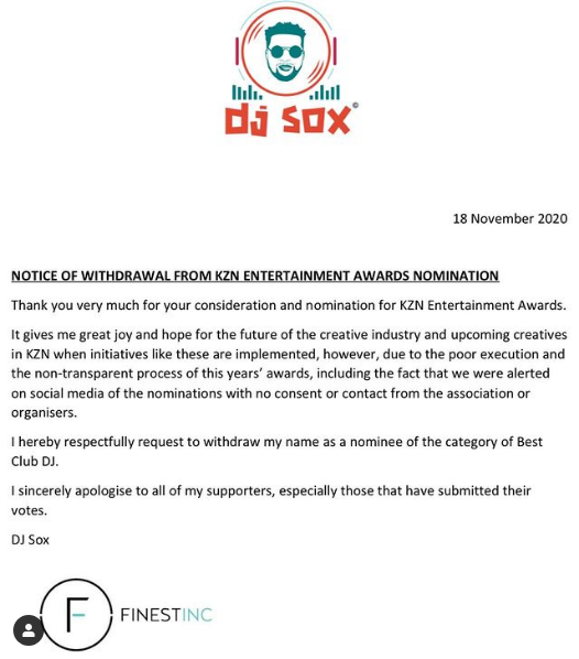 Dj Sox &Amp; Dj Bongz Spurn Kzn Entertainment Awards Nominations 3