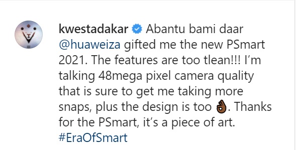 Kwesta Receives The Coolest Gift From Huawei 2