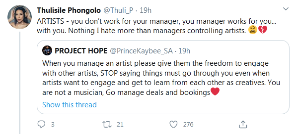 Prince Kaybee Advises Artist Managers 2