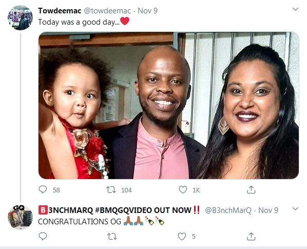 Towdee Mac Delights Mzansi With Picture Of His Interracial Family 6