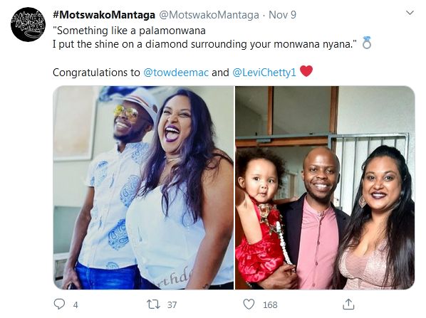 Towdee Mac Delights Mzansi With Picture Of His Interracial Family 3