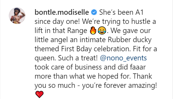 Priddy Ugly And Bontle Modiselle Celebrate Daughter'S 1St Birthday 2