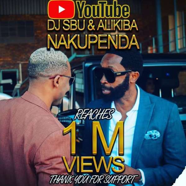 DJ Sbu & Alikiba’s Nakupenda Music Video Hits Over 1 Million Views In 24 Hours