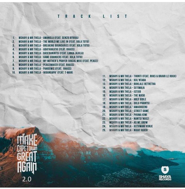 Mr Thela Shares &Quot;Make Cape Town Great Again&Quot; 2.0 Tracklist &Amp; Merch 2
