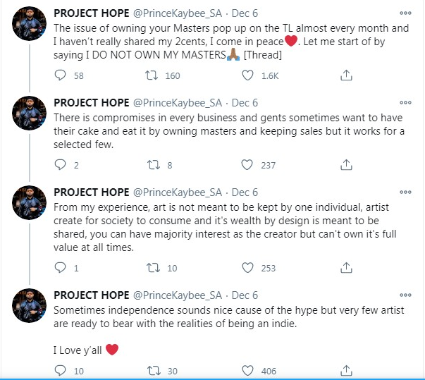 Prince Kaybee On Owning Masters 2