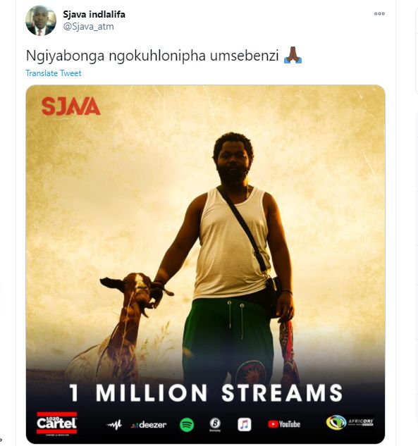 Sjava'S Latest Ep 'Umsebenzi’ Reaches 1 Million Streams 2