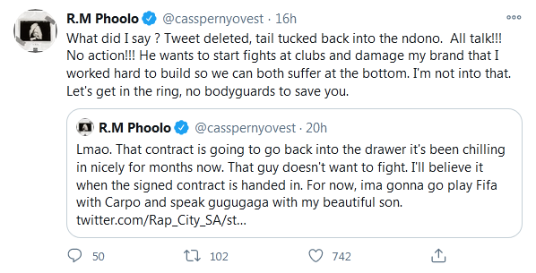 Cassper Nyovest Makes Fun Of Aka For Deleting Boxing Match Contract 3