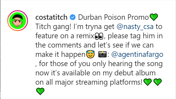Costa Titch Wants Nasty C On A New Remix 2