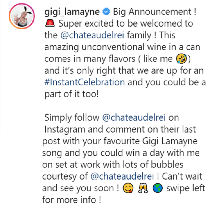 Gigi Lamayne Announces New Endorsement With Chateau Del Rei 2