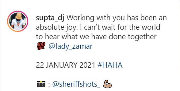 Lady Zamar &Amp; Supta Drop New Song &Quot;Haha&Quot; Soon 3