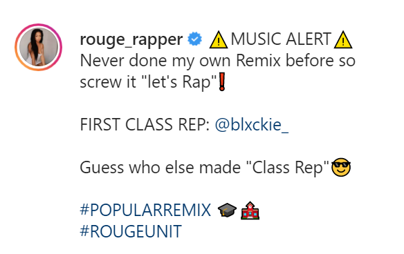 Rouge Announces &Quot;Popular&Quot; Remix Featuring Blxckie And More To Be Announced 2