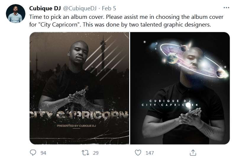 Cubique Dj Wants Your Opinion On Cover Art For Upcoming Album, “The City Capricorn“ 2