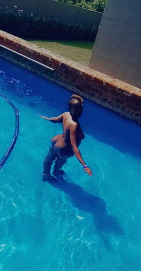 Ntsiki Mazwai Goes Nude In The Pool (Photo) 3