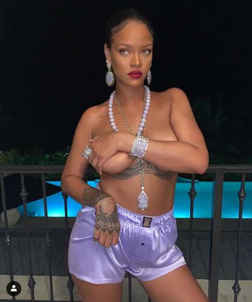 Ganesha: Mixed Reactions Trail Rihanna'S Topless Photo 3