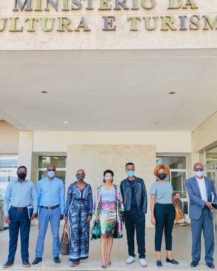 Kelly Khumalo In Mozambique, Meets Government Officials, Notable Musicians (Photos) 3