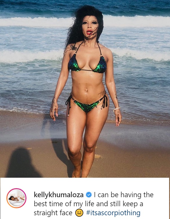 Kelly Khumalo Shares Bikini Photos Amid Fat-Shaming Comments 3