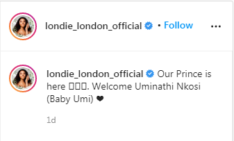 Londie London Shows Off Gucci Baby (Photo) 2