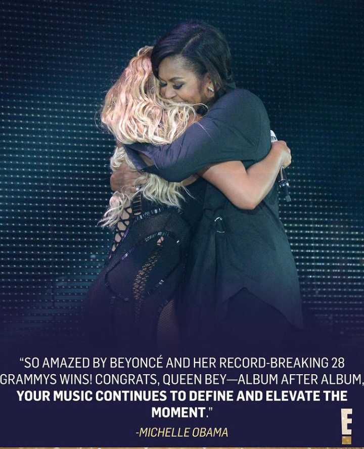 Grammys: Michelle Obama Congratulates Beyoncé 2