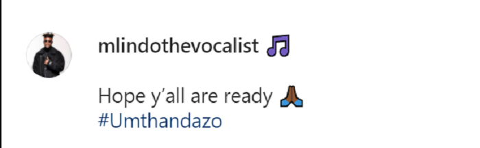 Mlindo The Vocalist Teases Forthcoming Song, &Quot;Umthandazo&Quot; 2