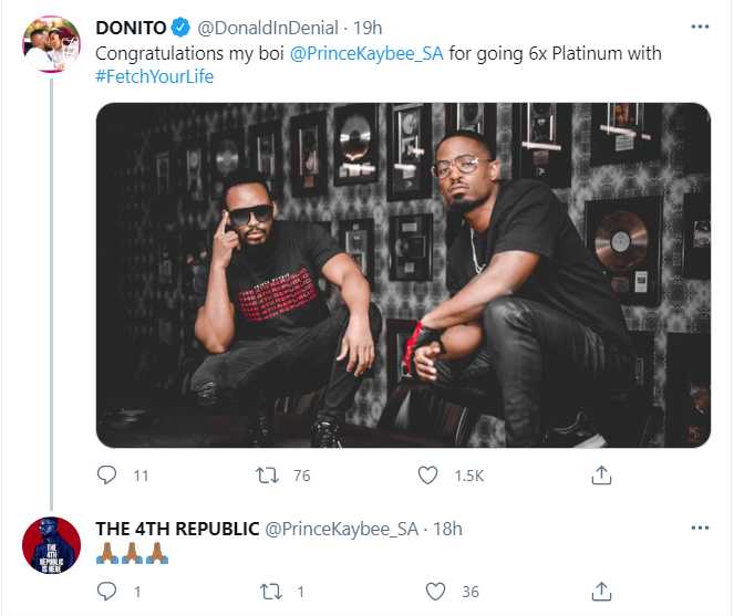 Prince Kaybee'S &Quot;Fetch Your Life&Quot; Song Goes 6X Platinum 2