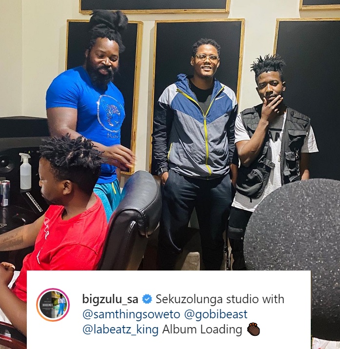 Big Zulu Links Up With Samthing Soweto And Producer Gobi Beast In Studio 2