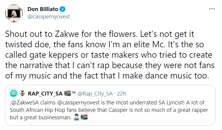 Cassper Says “The So Called Gate Keepers&Quot; Tried To Push The Narrative That He Can’t Rap 2